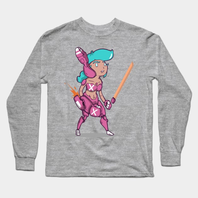 Robogurl Long Sleeve T-Shirt by Talonardietalon